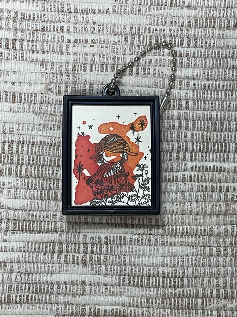 原画キーホルダー（お花）