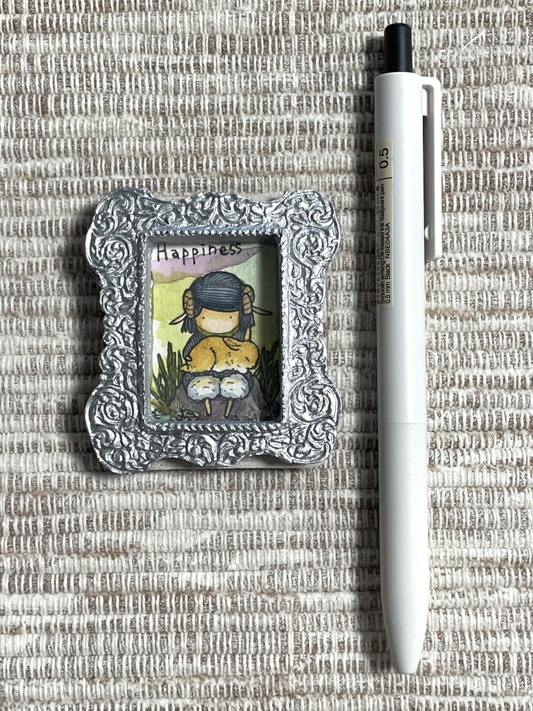 ミニ額装原画「うさぎ」