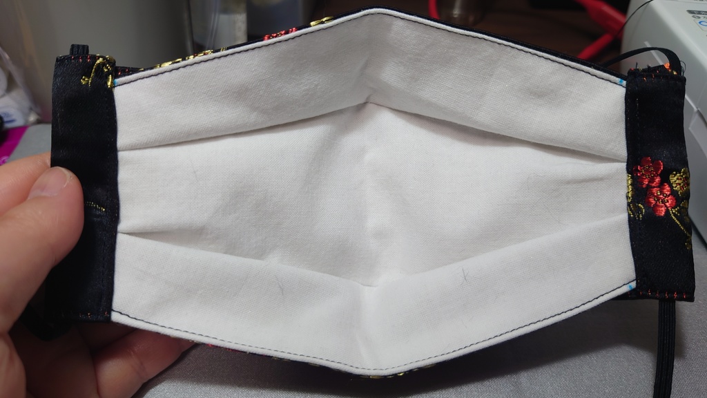 和柄マスク(梅)