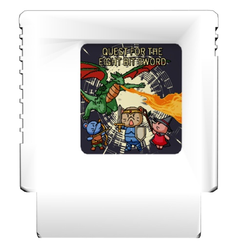 レトロゲームとカセット3本(クリップスタジオ専用3Dオブジェクト)