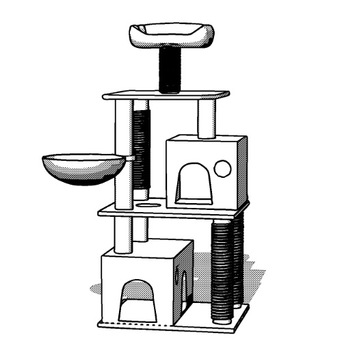 キャットタワー 3d素材