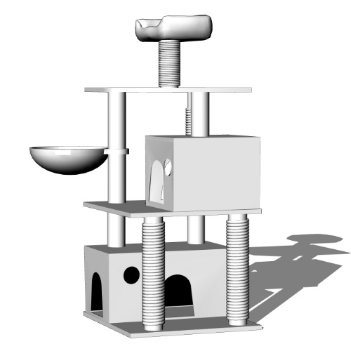 キャットタワー 3d素材