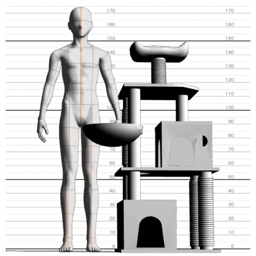 キャットタワー 3d素材