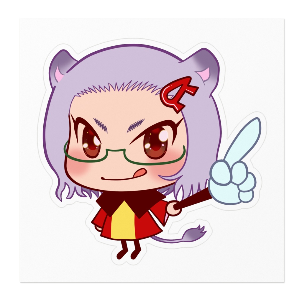 ろっさん指さしステッカー