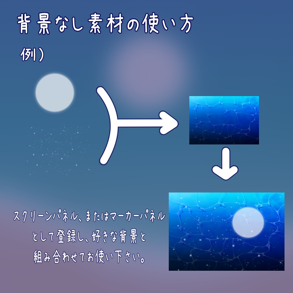 揺れる水面セット