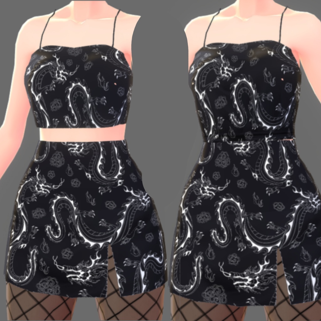 dragon tube dress / terno textures