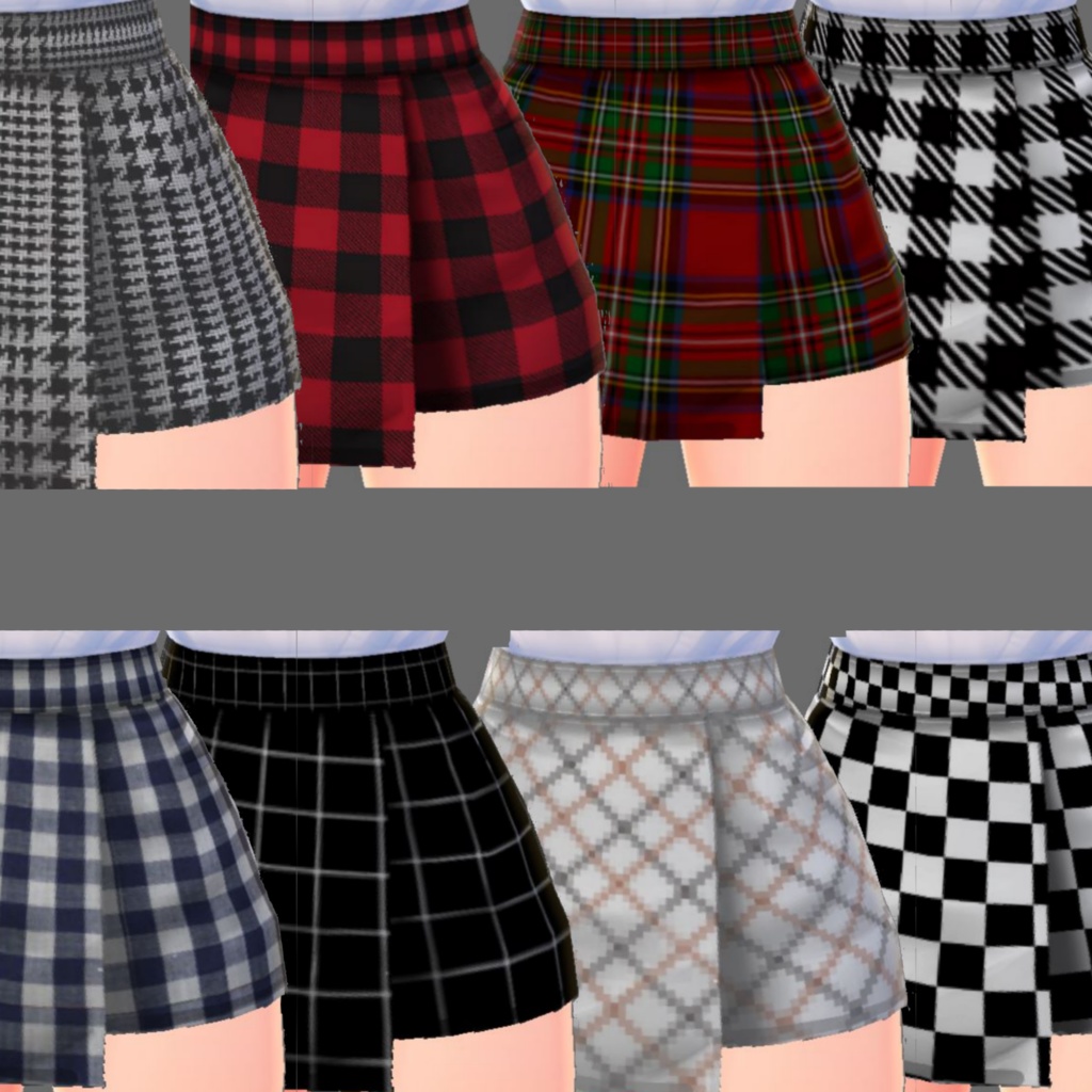 Checkered skirt sims shop 4 cc