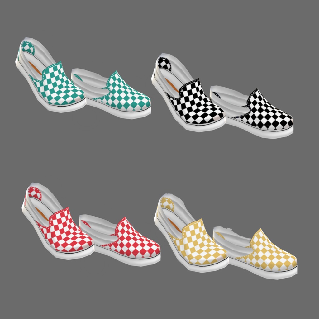 checkered vans vroid texture (beta)
