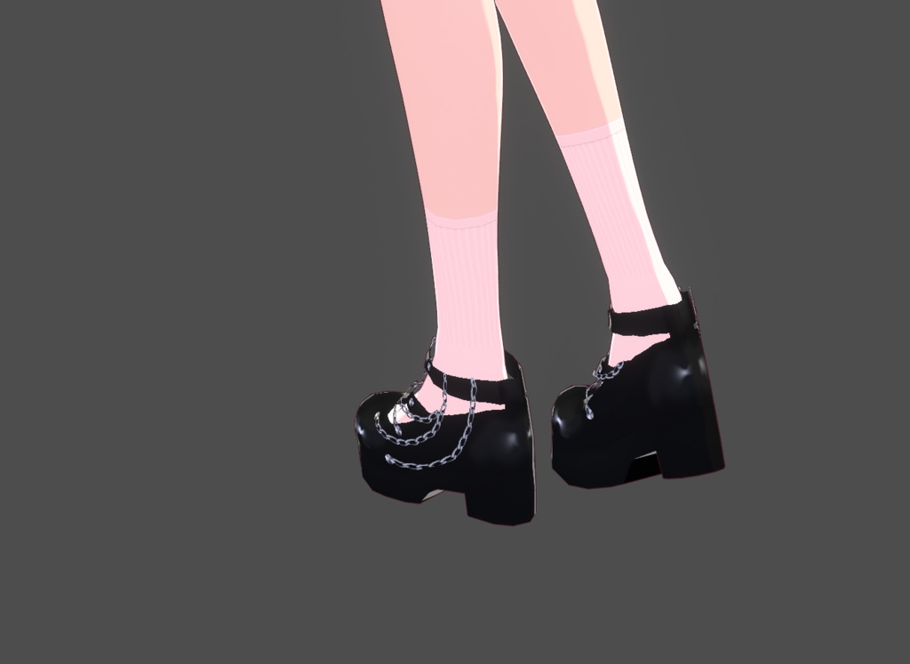 double heart mary jane doll shoes