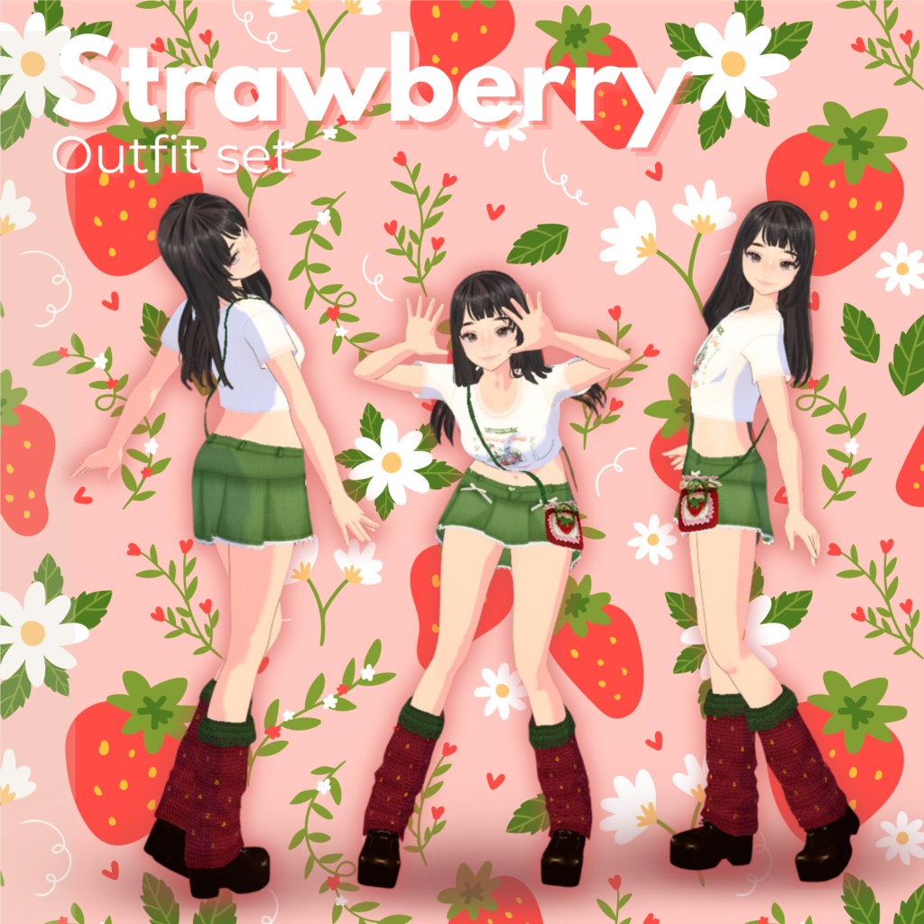 Strawberry Outfit (Whole Set) + Each Item
