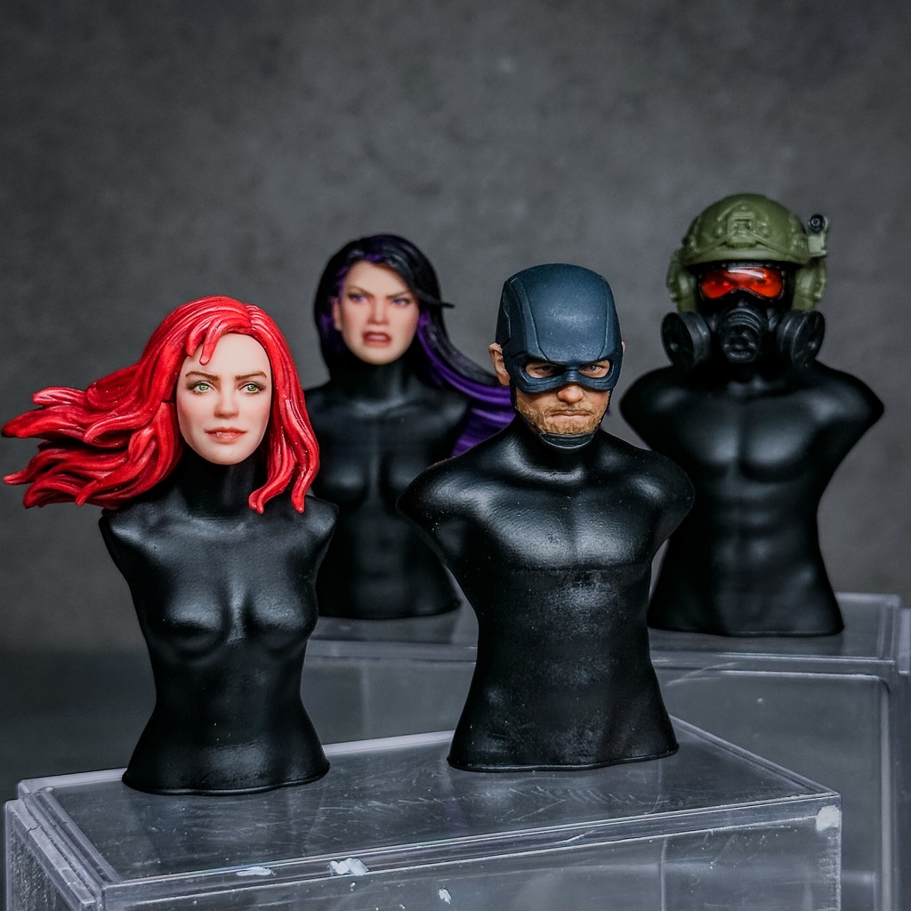 1/12 アクションフィギュア用 ヘッドスタンド CP001（トルソー）