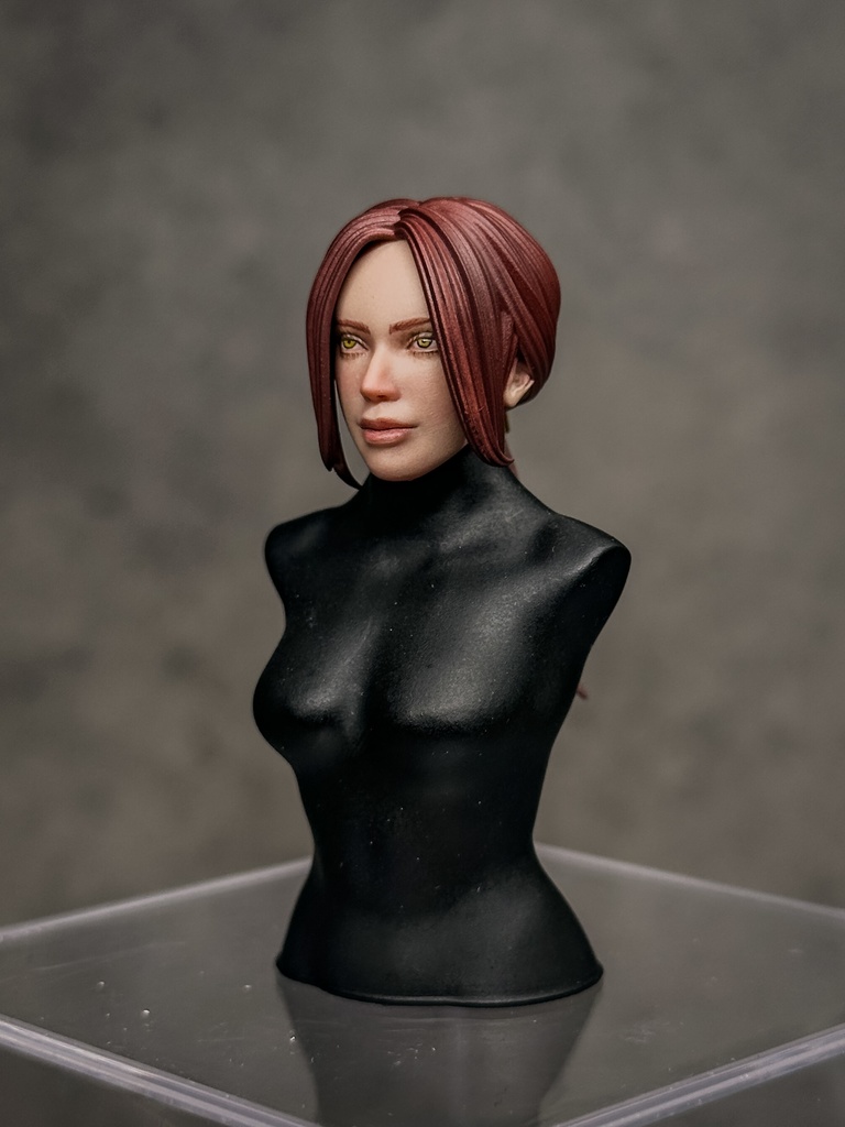 【カスタムヘッド】HF001ファンタジー女性剣士 (mythic legionsなどファンタジーフィギュア、1/10〜1/12スケール向け)