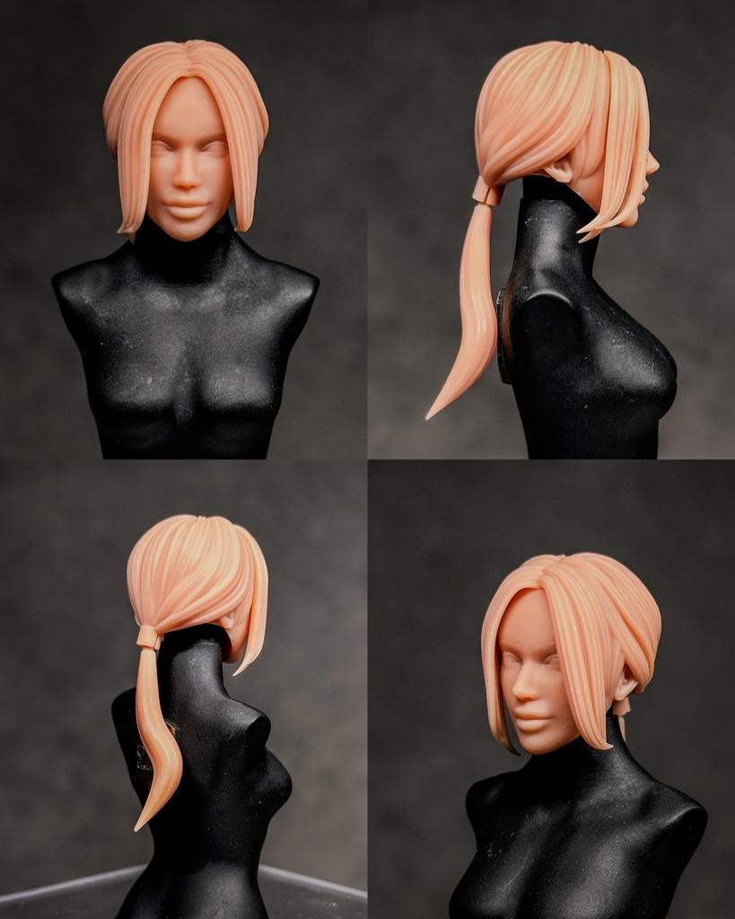 【カスタムヘッド】HF001ファンタジー女性剣士 (mythic legionsなどファンタジーフィギュア、1/10〜1/12スケール向け)