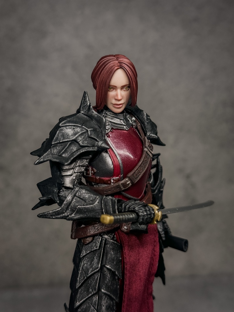 【カスタムヘッド】HF001ファンタジー女性剣士 (mythic legionsなどファンタジーフィギュア、1/10〜1/12スケール向け)