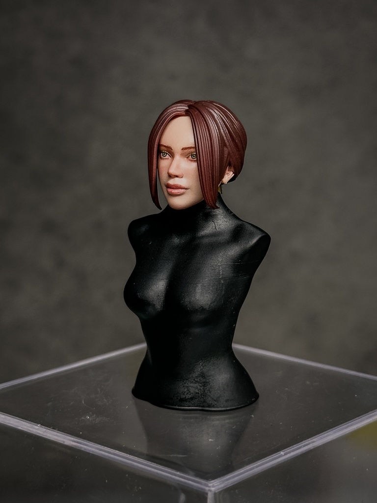 【カスタムヘッド】HF001ファンタジー女性剣士 (mythic legionsなどファンタジーフィギュア、1/10〜1/12スケール向け)