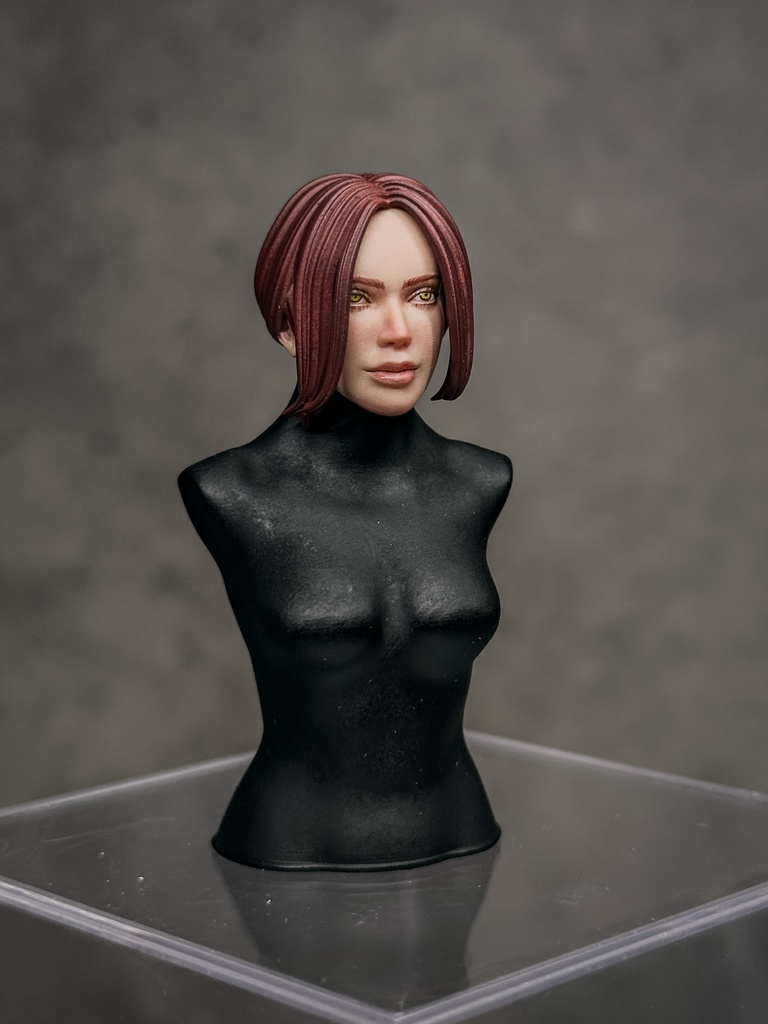 【カスタムヘッド】HF001ファンタジー女性剣士 (mythic legionsなどファンタジーフィギュア、1/10〜1/12スケール向け)