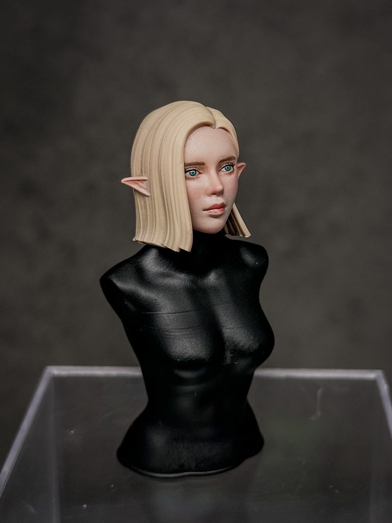 【限定1点 試作品放出】ファンタジー女性 HF002 エルフ 試作品A (mythic legionsなどファンタジーフィギュア向け 1/10〜1/12スケール向け)