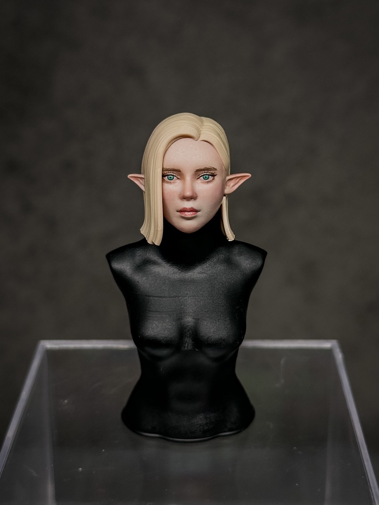 【限定1点 試作品放出】ファンタジー女性 HF002 エルフ 試作品A （mythic legionsなどファンタジーフィギュア向け　1/10〜1/12スケール向け）