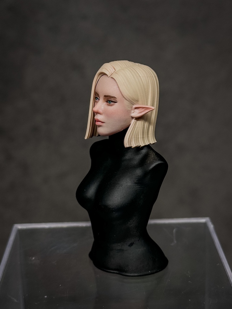 【限定1点 試作品放出】ファンタジー女性 HF002 エルフ 試作品B (mythic legionsなどファンタジーフィギュア向け 1/10〜1/12スケール向け)