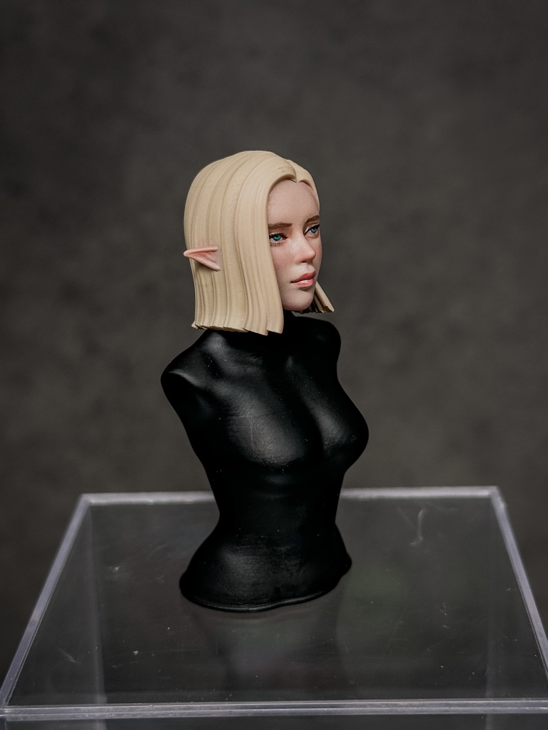 【限定1点 試作品放出】ファンタジー女性 HF002 エルフ 試作品B (mythic legionsなどファンタジーフィギュア向け 1/10〜1/12スケール向け)