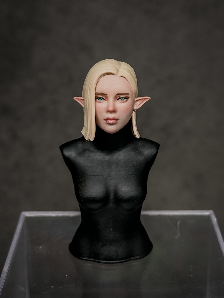 【限定1点 試作品放出】ファンタジー女性 HF002 エルフ 試作品B （mythic legionsなどファンタジーフィギュア向け　1/10〜1/12スケール向け）