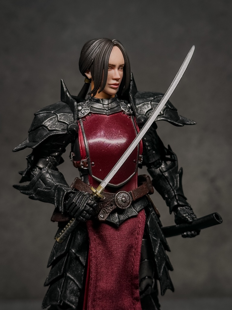 【限定1点 試作品放出】 HF001 ファンタジー女性剣士 試作品A (mythic legionsなどファンタジーフィギュア向け 1/10〜1/12スケール向け)