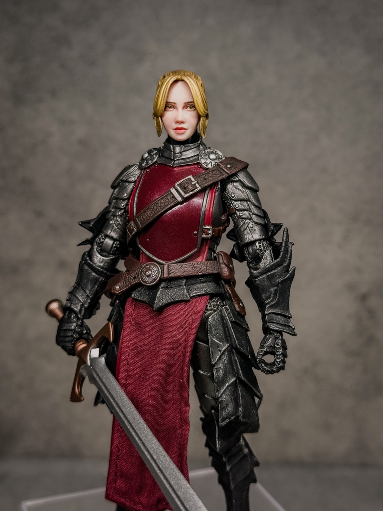 【限定1点 試作品放出】ファンタジー女性聖騎士 試作品A (mythic legionsなどファンタジーフィギュア向け 1/12スケール向け)