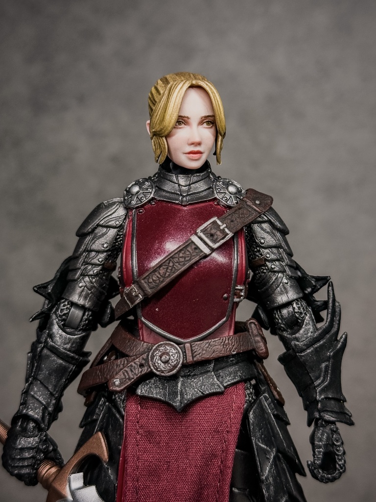 【限定1点 試作品放出】ファンタジー女性聖騎士  試作品A （mythic legionsなどファンタジーフィギュア向け　1/12スケール向け）