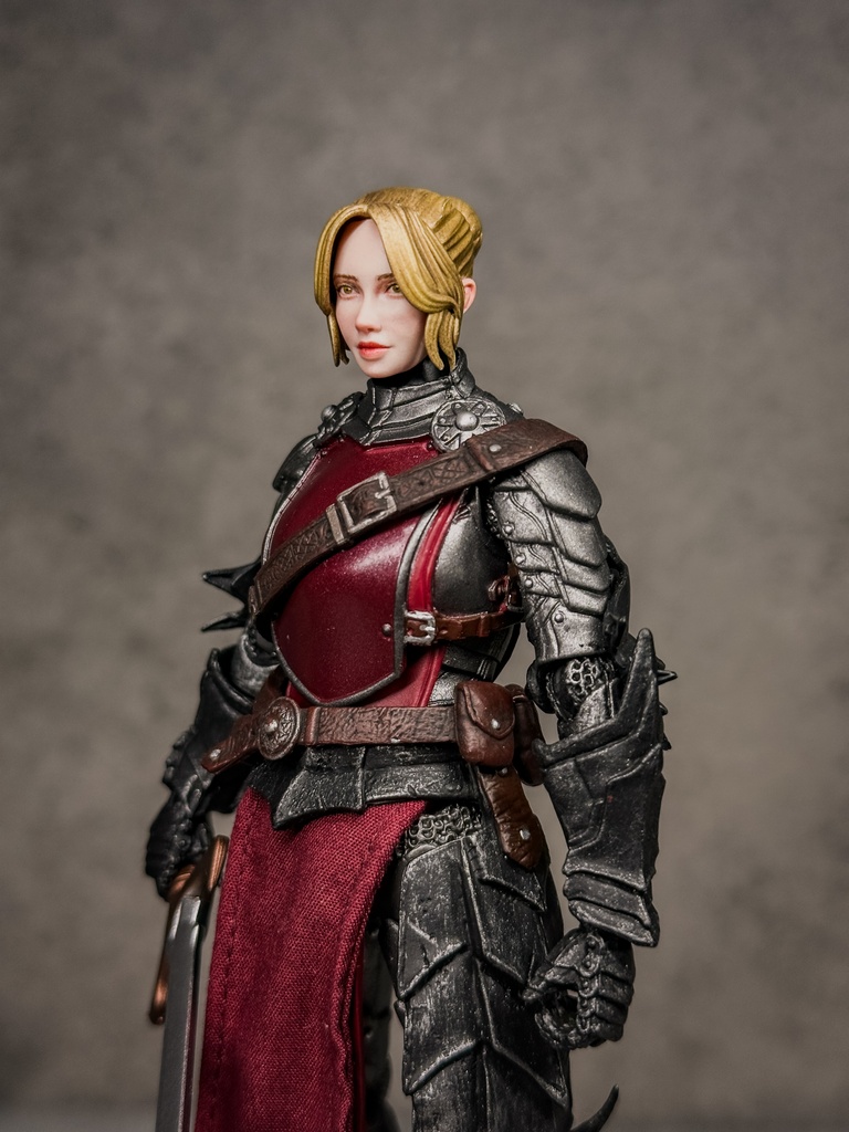 【限定1点 試作品放出】ファンタジー女性聖騎士 試作品A (mythic legionsなどファンタジーフィギュア向け 1/12スケール向け)