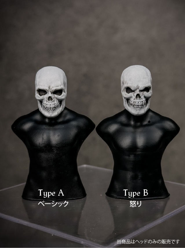 【在庫セール】スカルヘッドA / スカルヘッドB(mythic legionsなどファンタジーフィギュア向け 1/10〜1/12スケール向け)