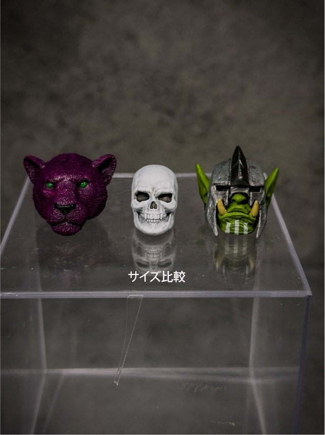 【在庫セール】スカルヘッドA / スカルヘッドB(mythic legionsなどファンタジーフィギュア向け 1/10〜1/12スケール向け)