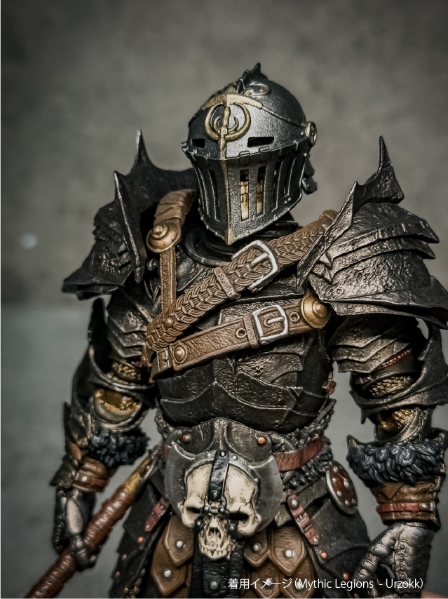【カスタムヘッド】骸誓の兜(スカルヘッド付き/無し)(mythic legionsなどファンタジーフィギュア向け 1/10〜1/12スケール向け)HO001