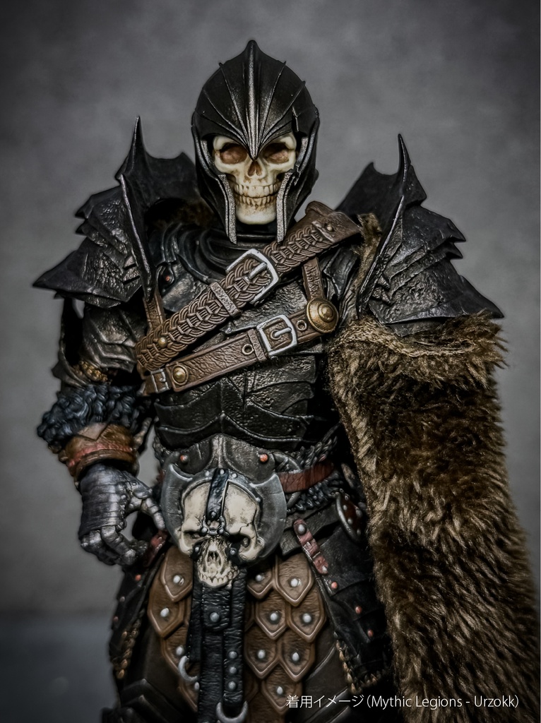 【カスタムヘッド】シルヴァリオン・ヘルム (ダメージver.) (mythic legionsなどファンタジーフィギュア向け 1/10〜1/12スケール向け)HO002B