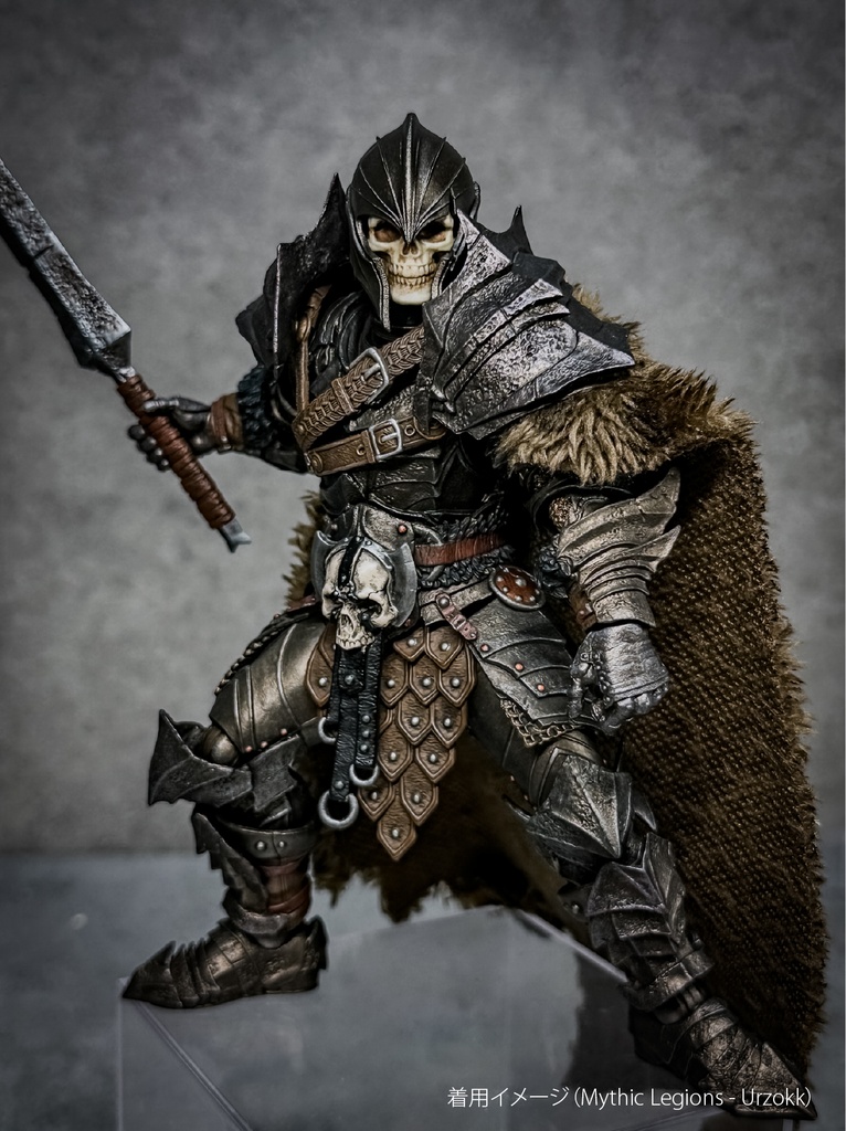 【カスタムヘッド】シルヴァリオン・ヘルム (ダメージver.) (mythic legionsなどファンタジーフィギュア向け 1/10〜1/12スケール向け)HO002B