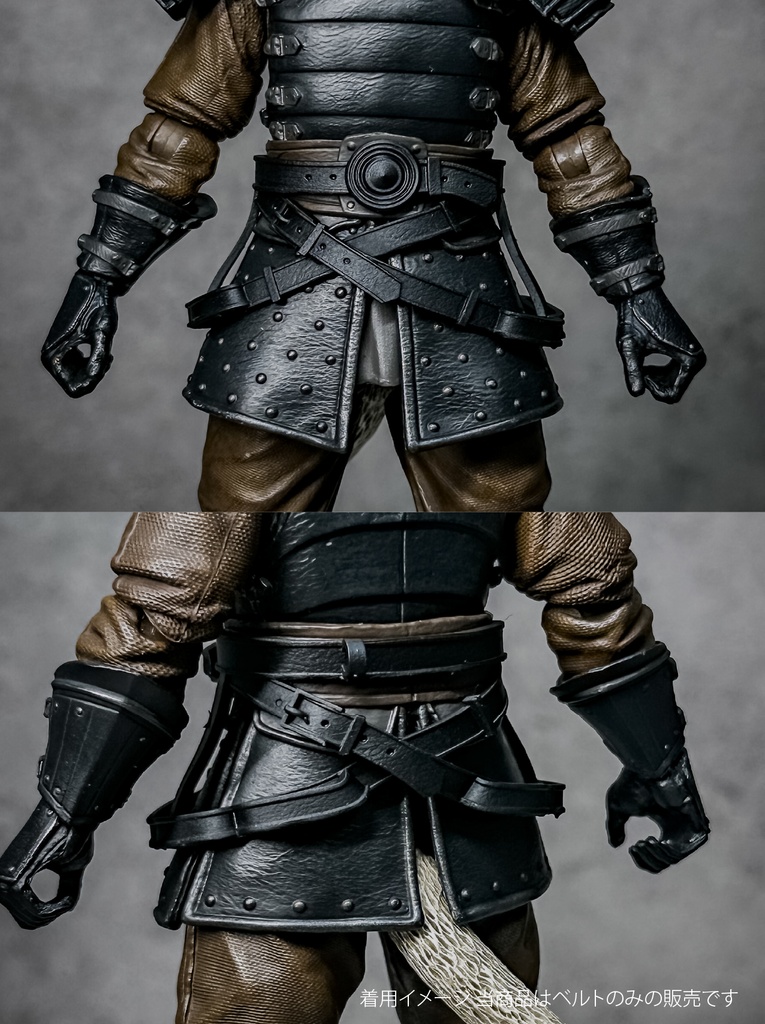 1/12スケール クロスナイフベルト CE001 (mythic legionsなどファンタジーフィギュア向け 1/10〜1/12スケール向け)