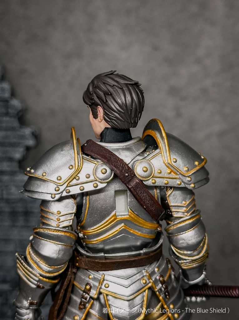 【カスタムヘッド】 男性ヒューマンB 不屈の戦士(mythic legionsなどファンタジーフィギュア向け 1/10〜1/12スケール向け)HM003