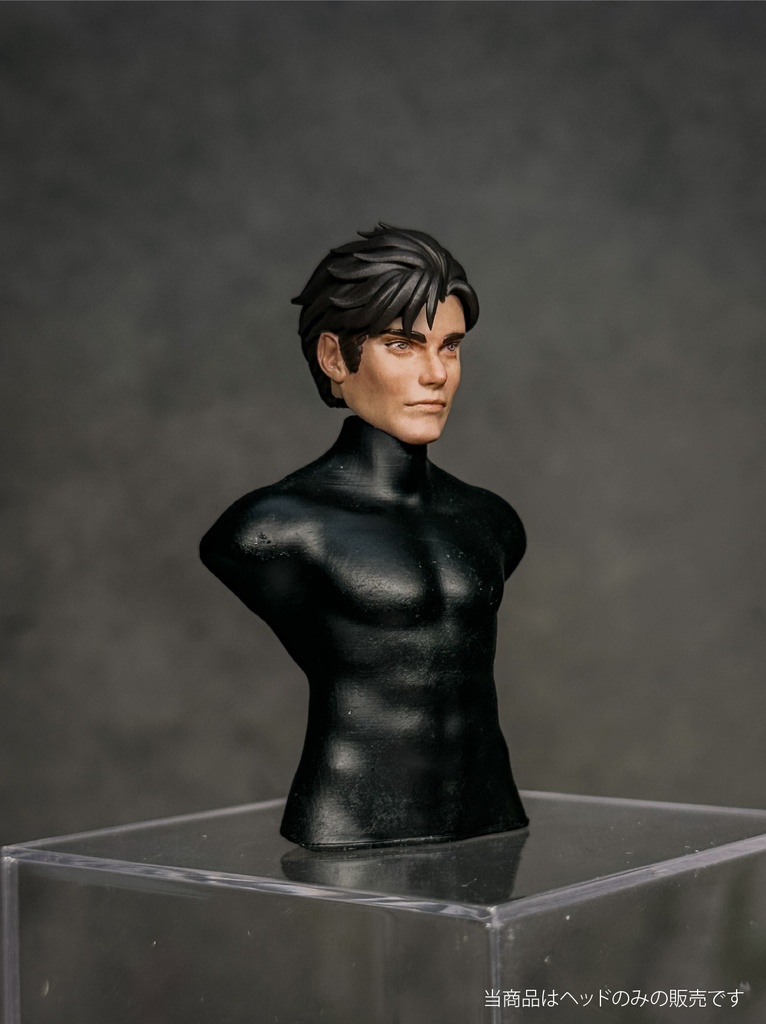 【カスタムヘッド】 男性ヒューマンB 不屈の戦士(mythic legionsなどファンタジーフィギュア向け 1/10〜1/12スケール向け)HM003