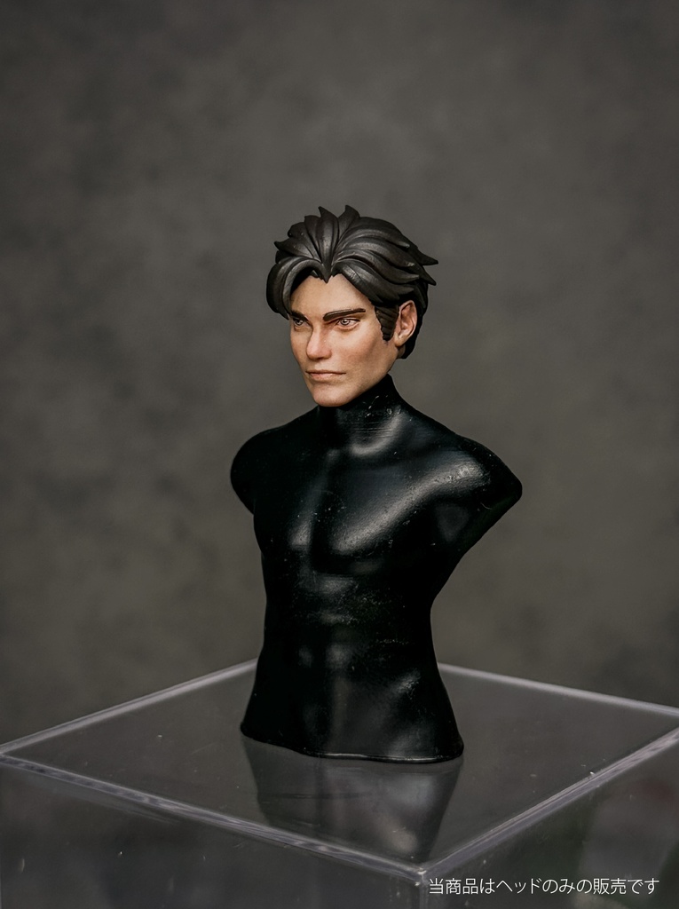 【カスタムヘッド】 男性ヒューマンB 不屈の戦士(mythic legionsなどファンタジーフィギュア向け 1/10〜1/12スケール向け)HM003