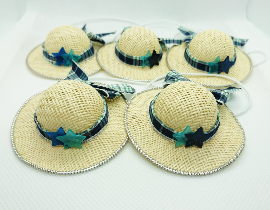 ぬいぐるみ用麦わら帽子