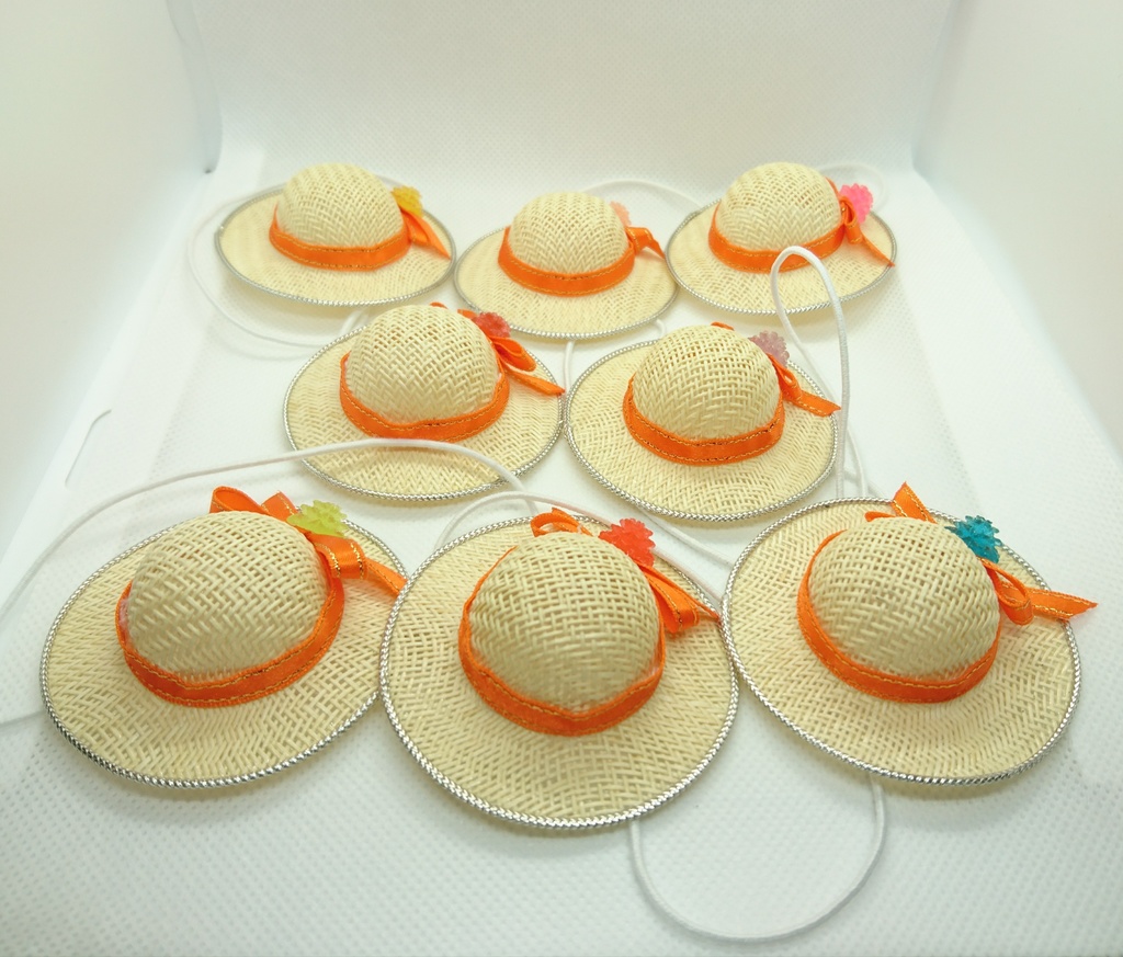 ぬいぐるみ用麦わら帽子