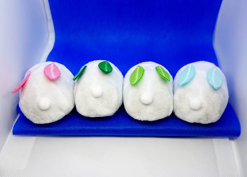 【送料無料】ミニもち用 着ぐるみ 雪うさぎ