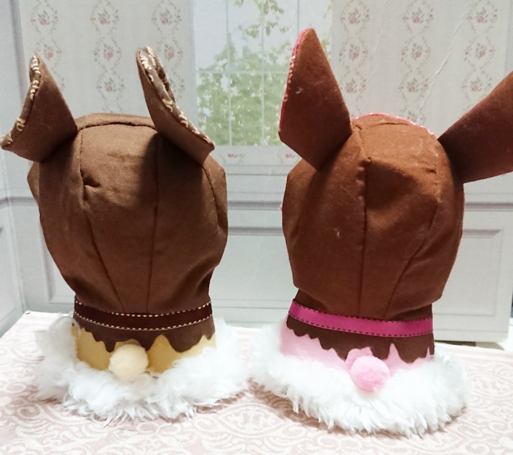 【送料無料】10cmぬい用 ショコララビットのケープ