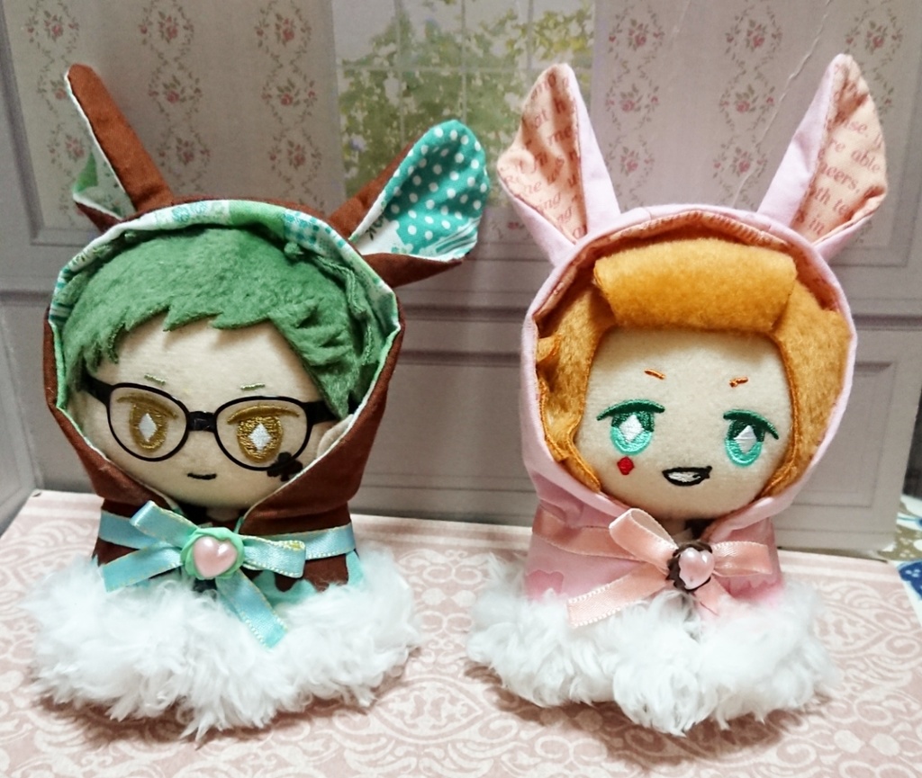 【送料無料】10cmぬい用 ショコララビットのケープ