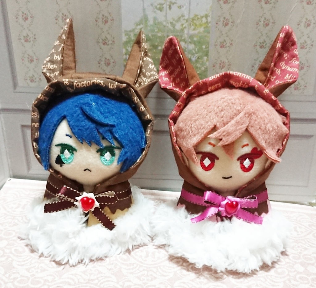 【送料無料】10cmぬい用 ショコララビットのケープ