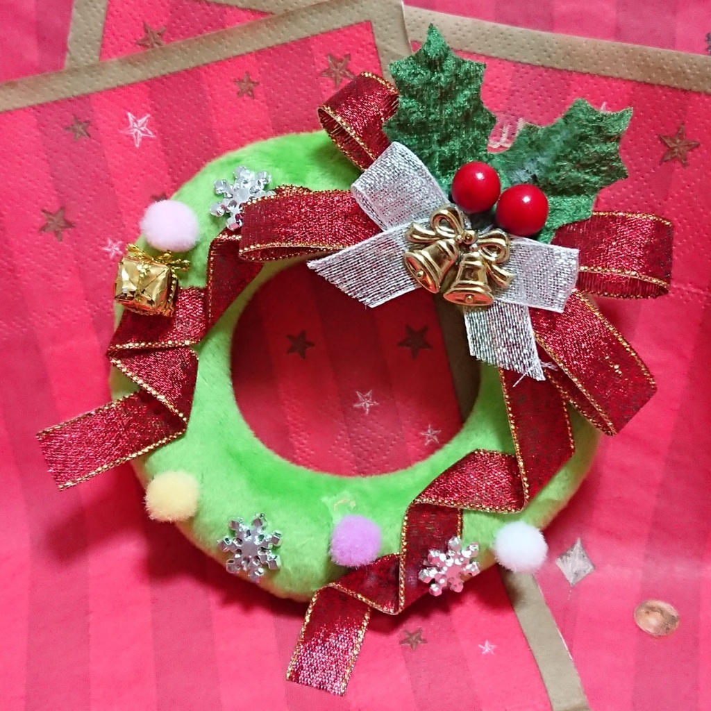 【送料無料】もち用 お出かけクリスマスリース