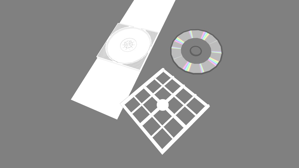 【モデル無料】8 cm ディスクケース 【Unitypackage】