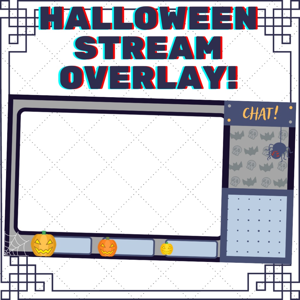 Halloween stream overlay [free]