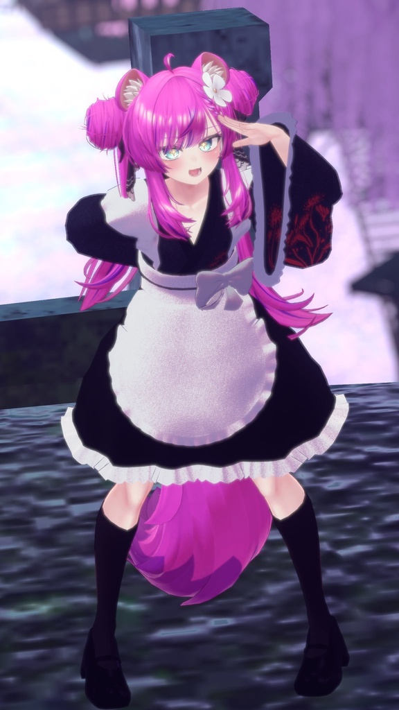 【マヌカ対応】和風メイド服『彼岸』【MA対応】