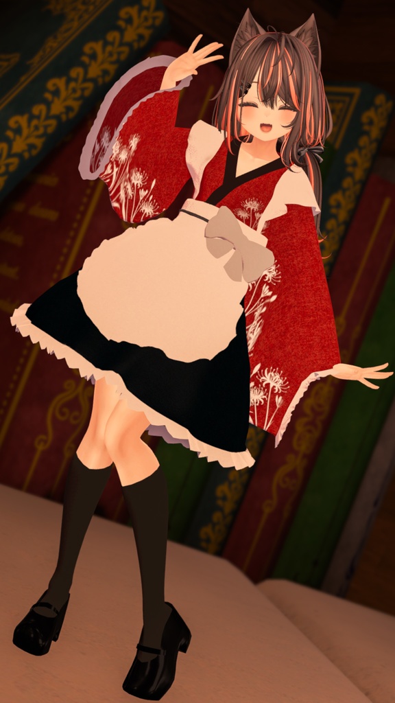 【マヌカ対応】和風メイド服『彼岸』【MA対応】