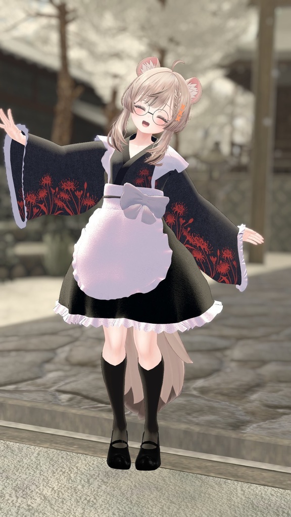 【マヌカ対応】和風メイド服『彼岸』【MA対応】